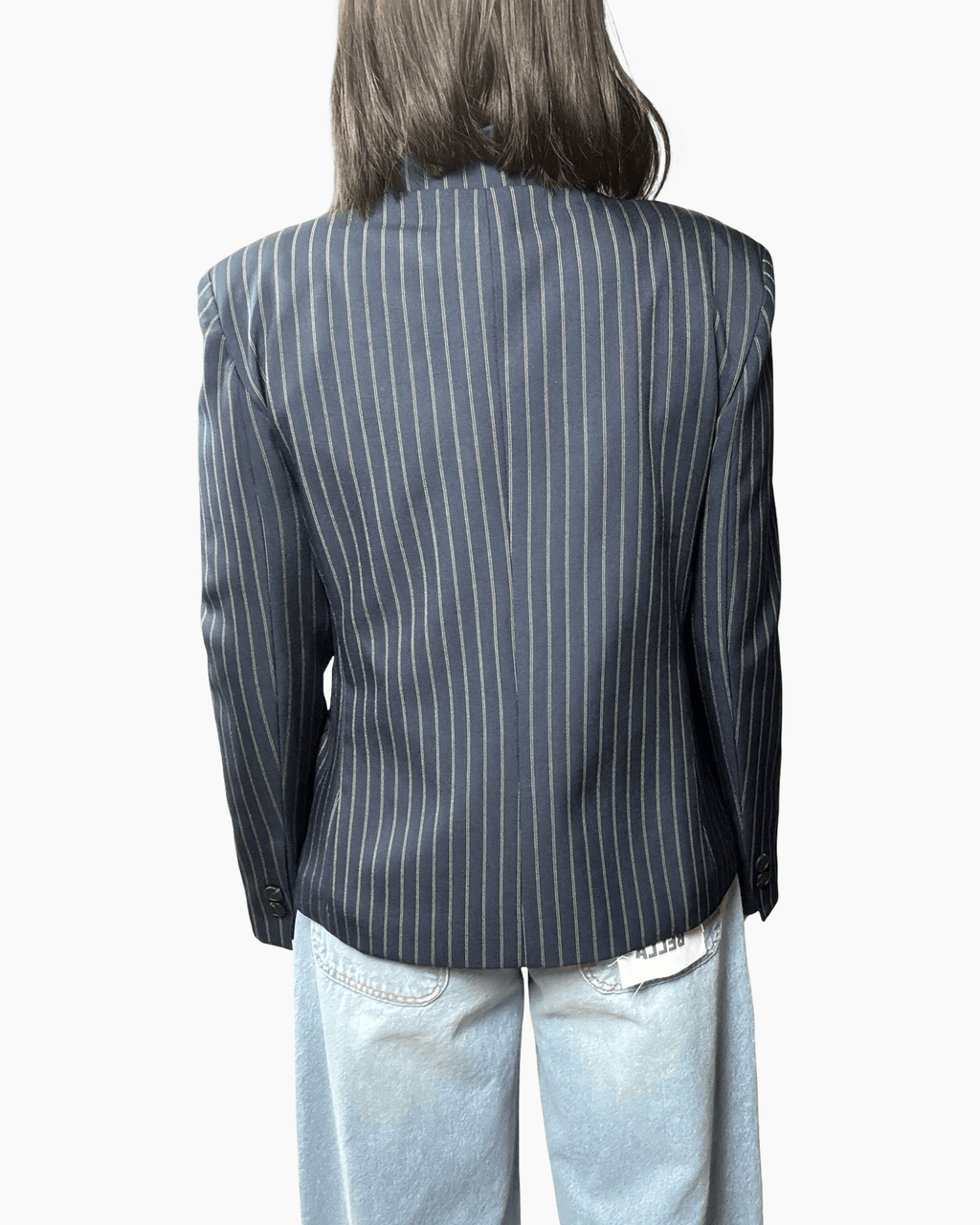 GIACCA GESSATA ASIMMETRICA HAVEONE - XE BLU ABBIGLIAMENTO