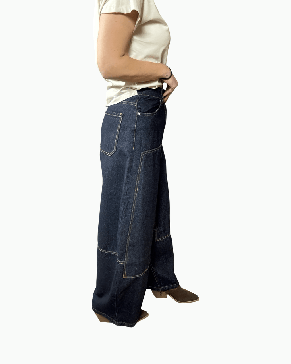 JEANS WESTERN TENSIONE IN - XE BLU ABBIGLIAMENTO
