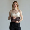POCHETTE CON ANELLO SUSY MIX - XE BLU Abbigliamento Donna
