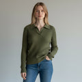 POLO A COSTE HAVEONE - XE BLU Abbigliamento Donna
