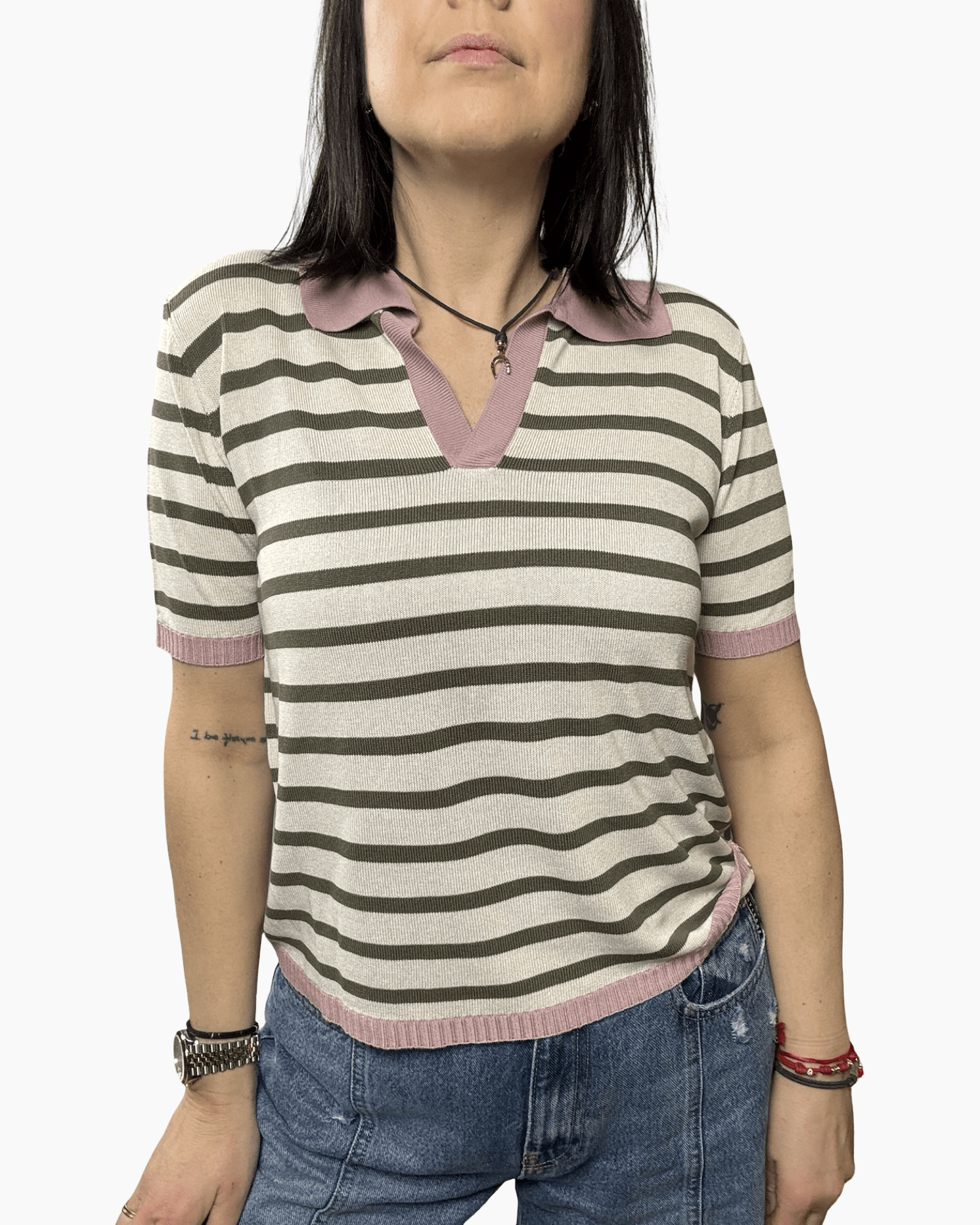 POLO A RIGHE SUSY MIX - XE BLU ABBIGLIAMENTO