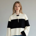 POLO BICOLOR SUSY MIX - XE BLU Abbigliamento Donna
