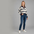 POLO RIGA LARGA SUSY MIX - XE BLU Abbigliamento Donna