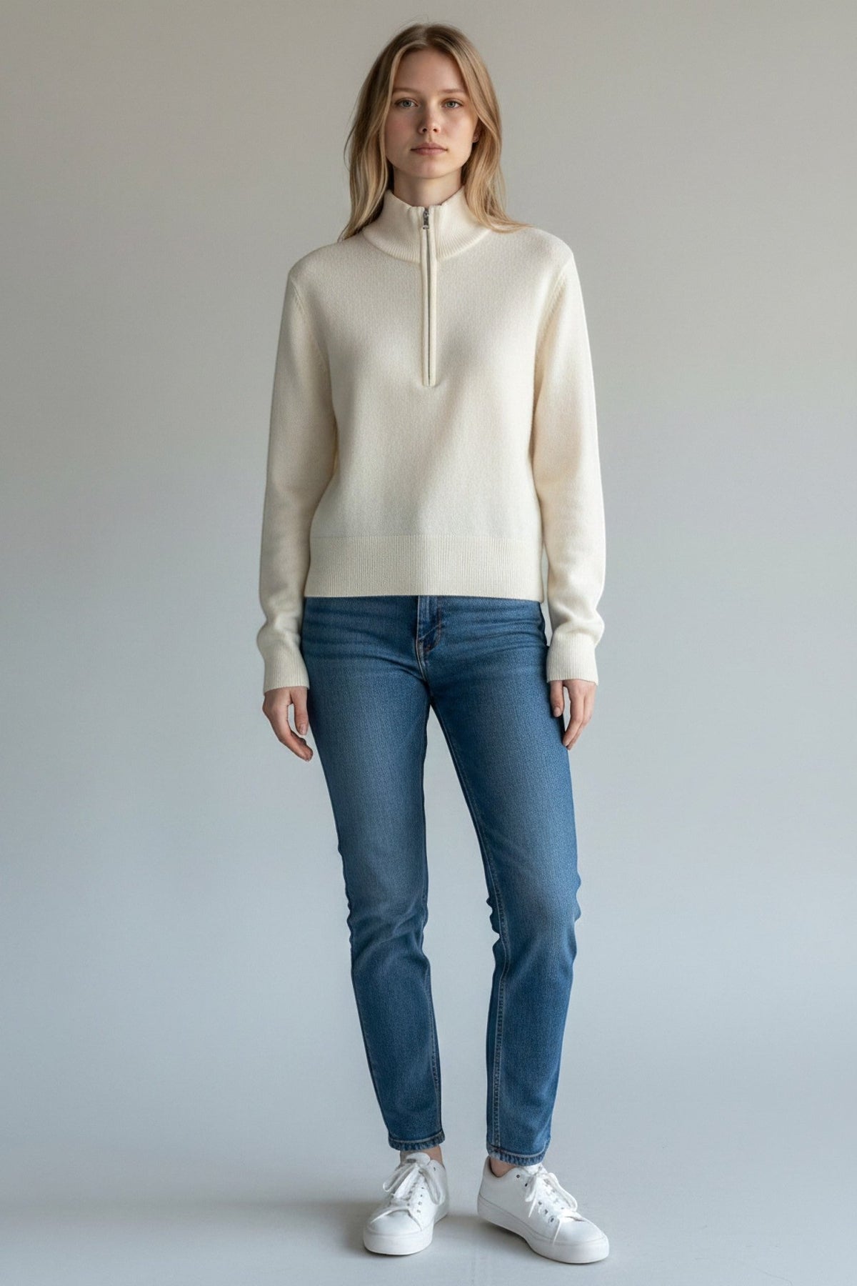 POLO ZIP TENSIONE IN - XE BLU Abbigliamento Donna