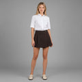 SHORT A PIEGHE SUSY MIX - XE BLU Abbigliamento Donna