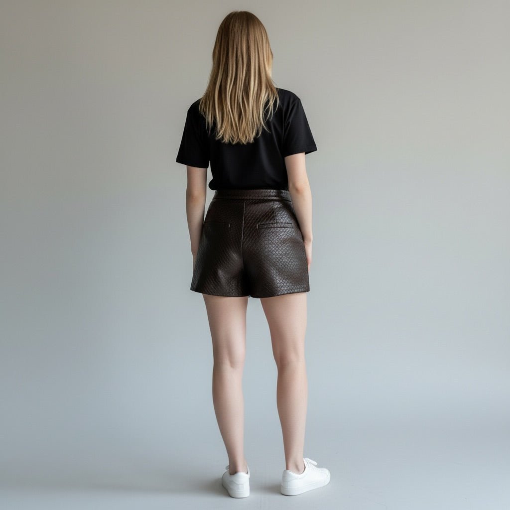 SHORT IN ECOPELLE SUSY MIX - XE BLU Abbigliamento Donna