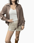 SHORT PAILLETTES SUSY MIX - XE BLU ABBIGLIAMENTO