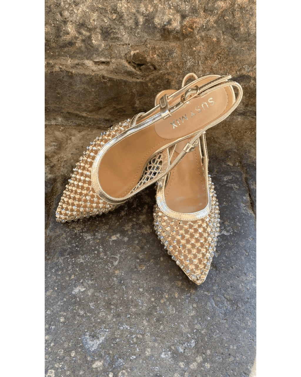 SLINGBACK CON STRASS SUSY MIX - XE BLU ABBIGLIAMENTO