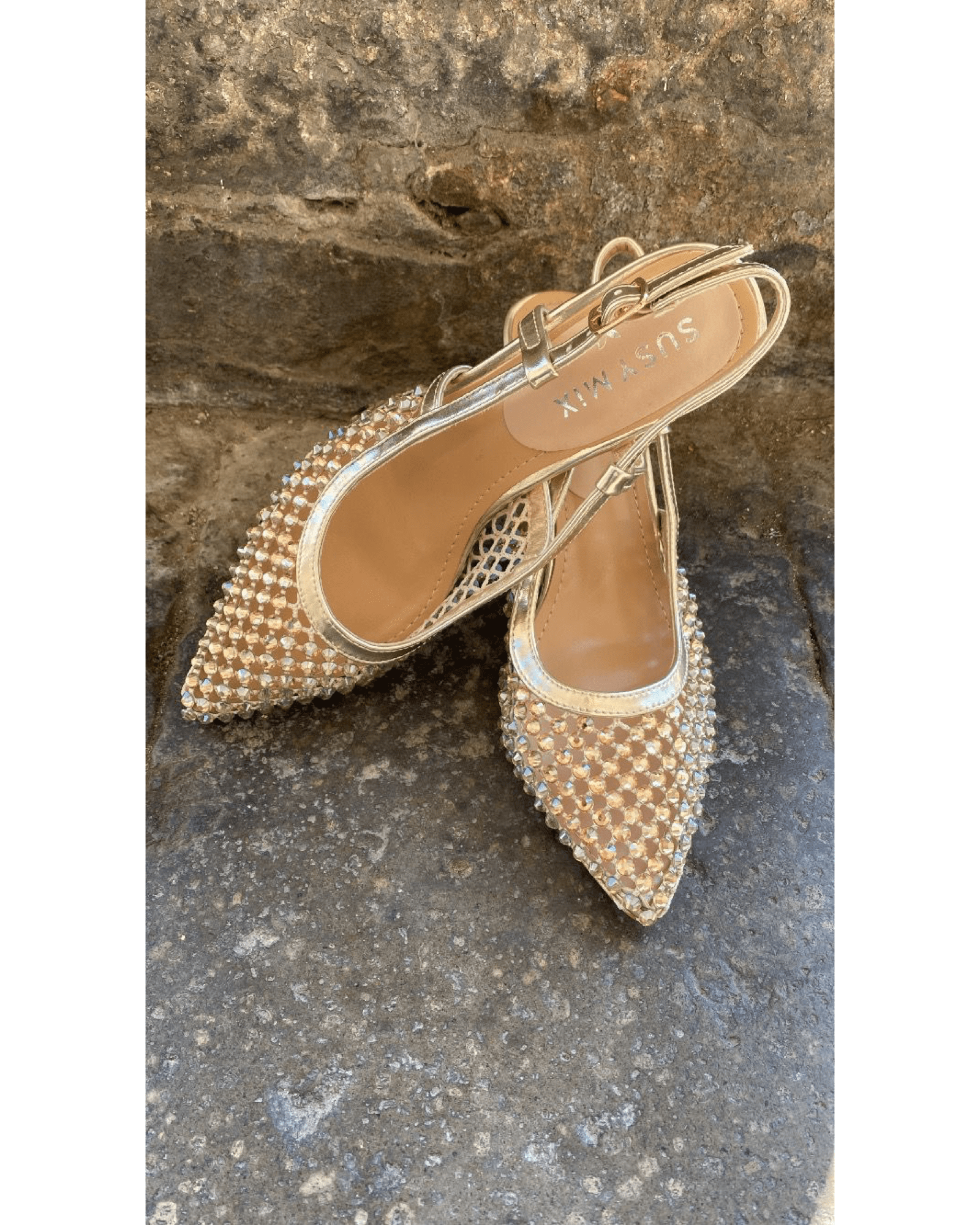 SLINGBACK CON STRASS SUSY MIX - XE BLU ABBIGLIAMENTO