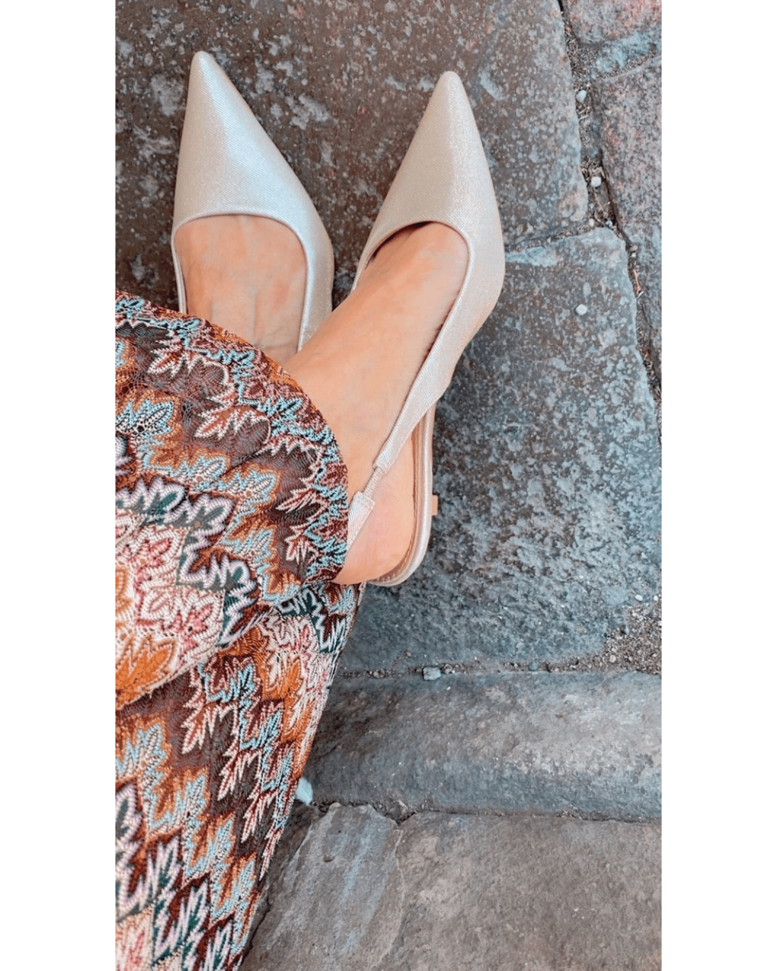 SLINGBACK ORO SUSY MIX - XE BLU ABBIGLIAMENTO