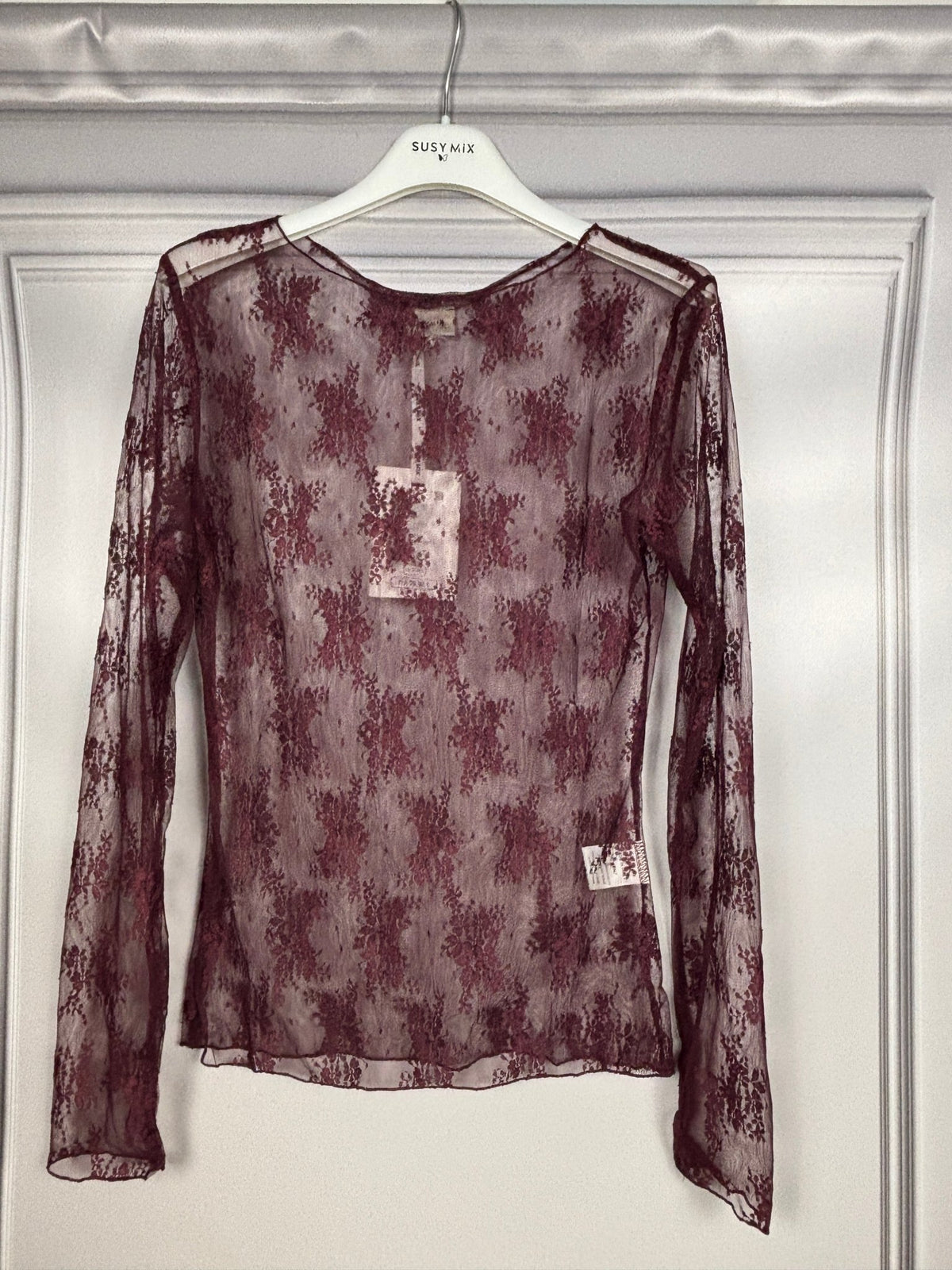 SOTTOGIACCA BASIC IN PIZZO SUSY MIX - XE BLU Abbigliamento Donna
