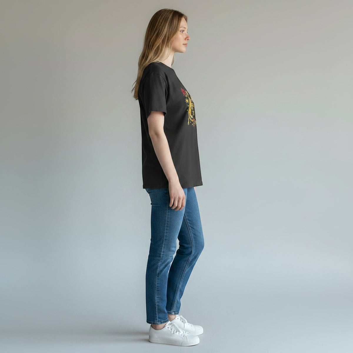T-SHIRT 2 TIGRI VICOLO - XE BLU Abbigliamento Donna