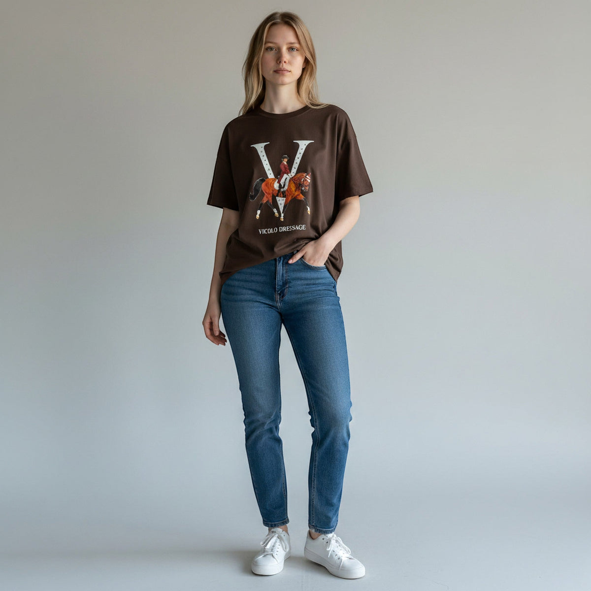 T-SHIRT CAVALLI VICOLO - XE BLU Abbigliamento Donna