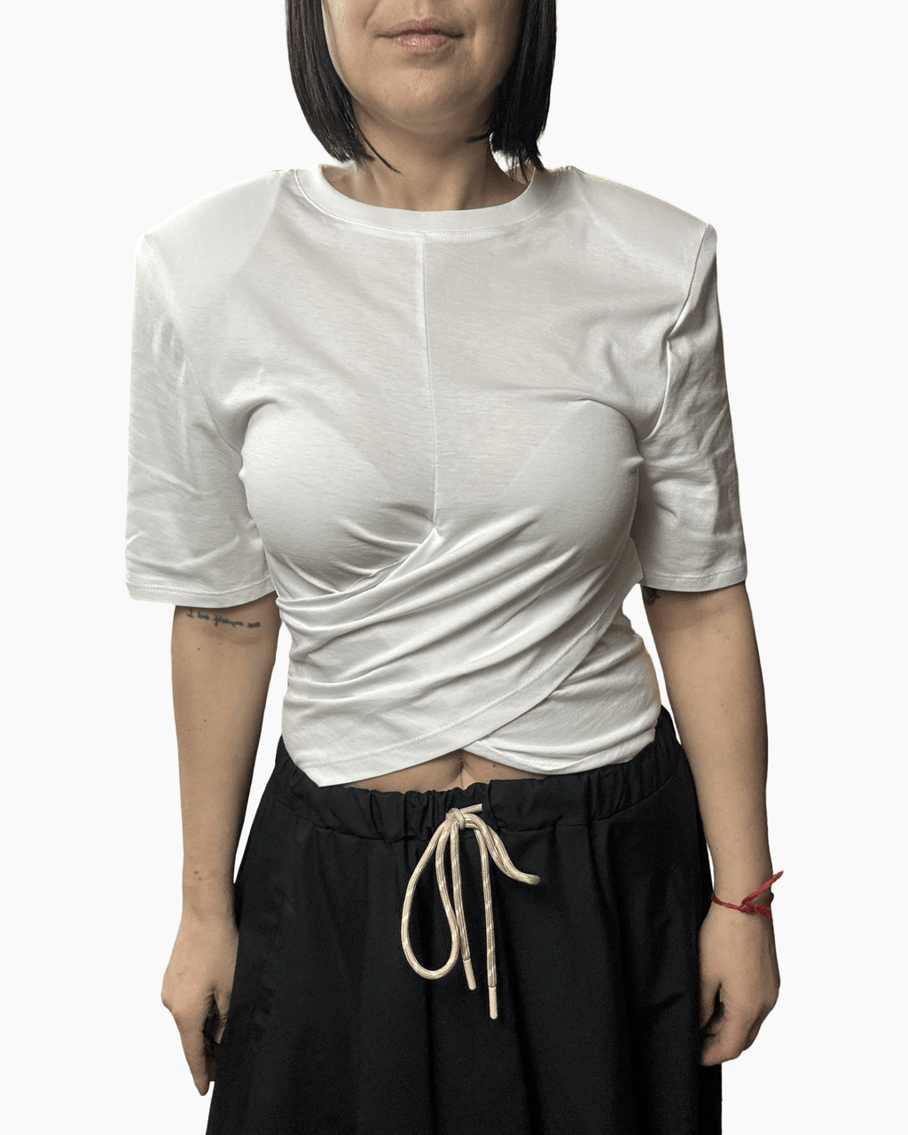 T - SHIRT INCROCIATA VICOLO - XE BLU ABBIGLIAMENTO