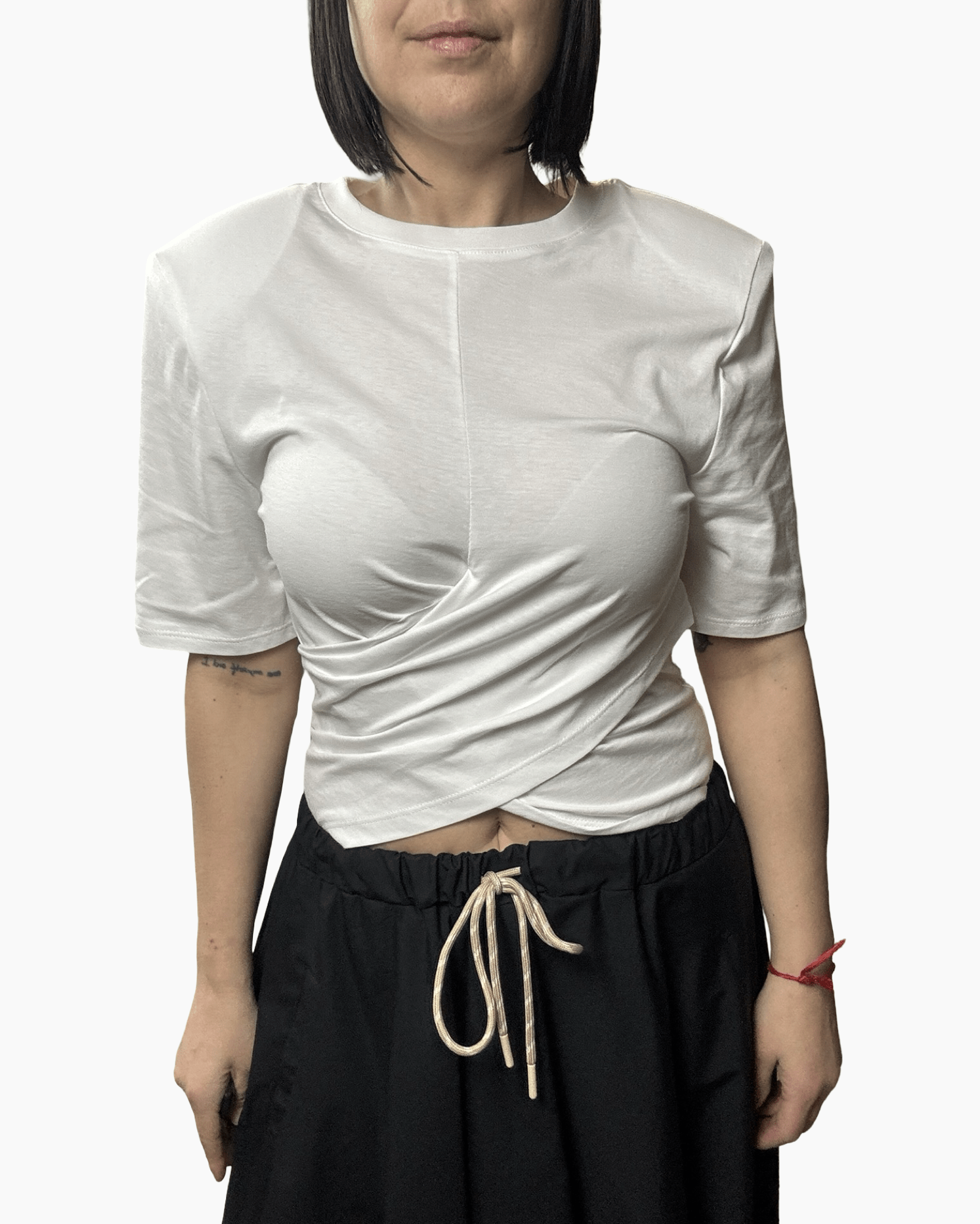 T - SHIRT INCROCIATA VICOLO - XE BLU ABBIGLIAMENTO