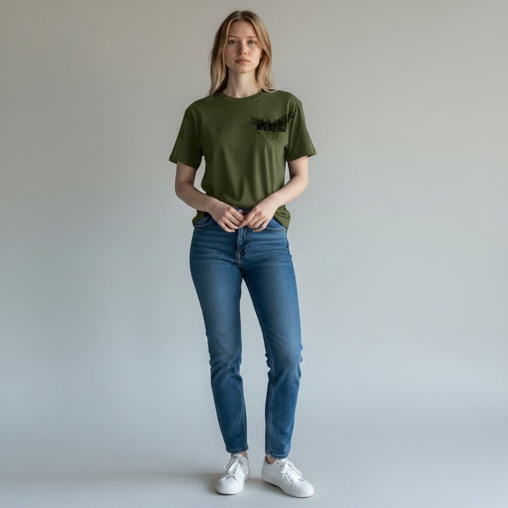T-SHIRT PIUME MOTEL - XE BLU Abbigliamento Donna