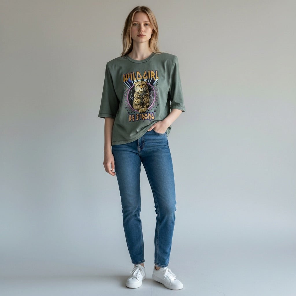 T-SHIRT ROCK SUSY MIX - XE BLU Abbigliamento Donna