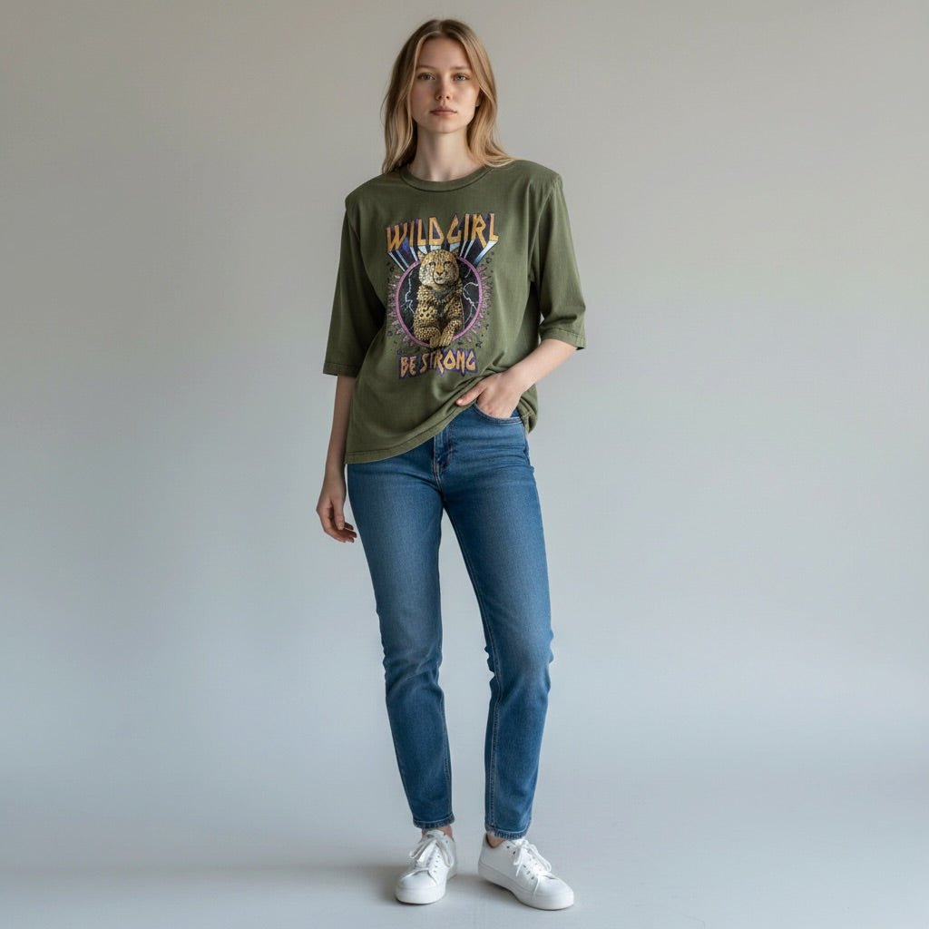 T-SHIRT ROCK SUSY MIX - XE BLU Abbigliamento Donna