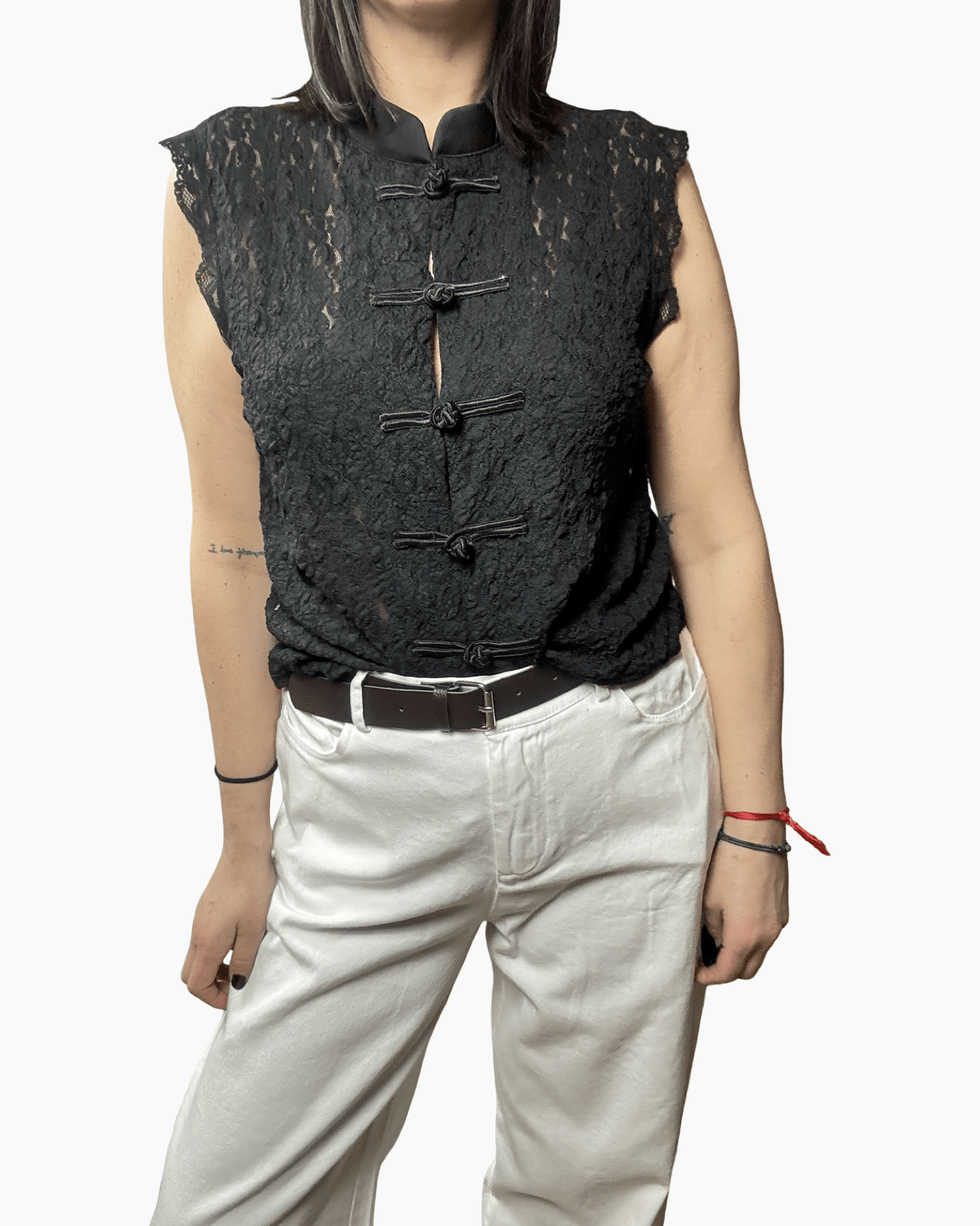 TOP CON ALAMARI SUSY MIX - XE BLU ABBIGLIAMENTO