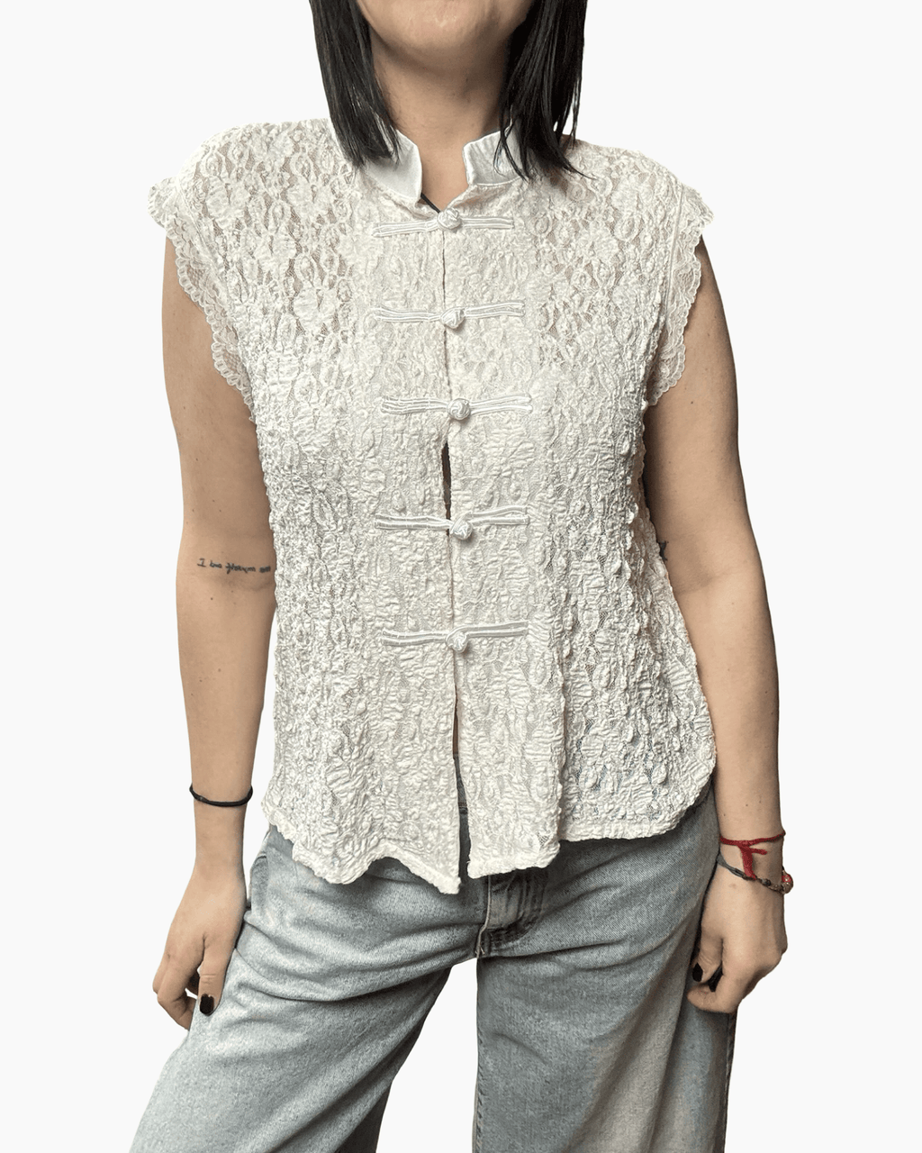 TOP CON ALAMARI SUSY MIX - XE BLU ABBIGLIAMENTO