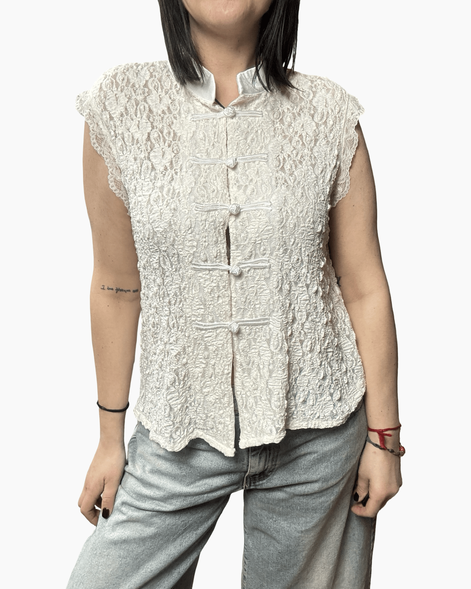 TOP CON ALAMARI SUSY MIX - XE BLU ABBIGLIAMENTO