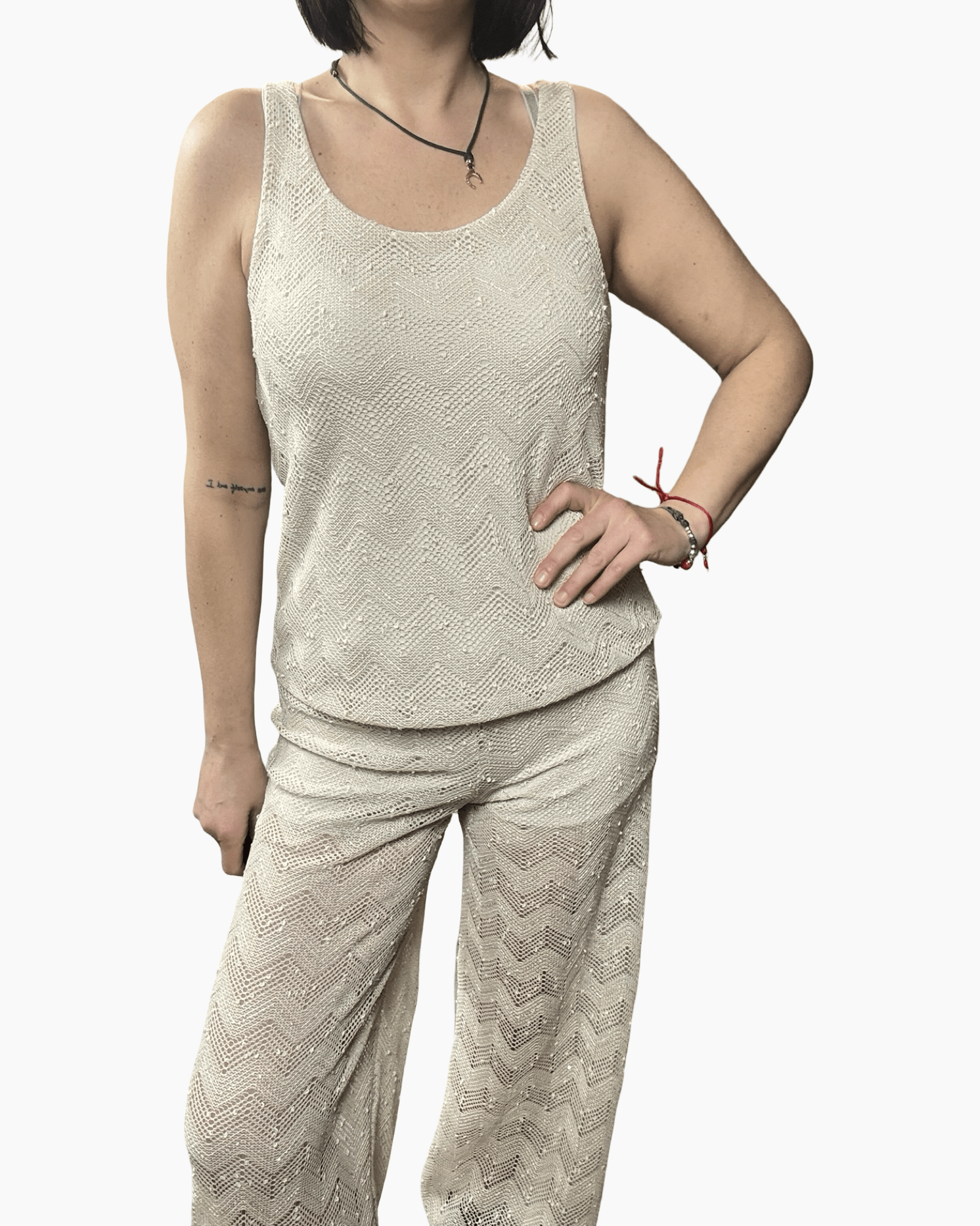 TOP IN PIZZO VICOLO - XE BLU ABBIGLIAMENTO