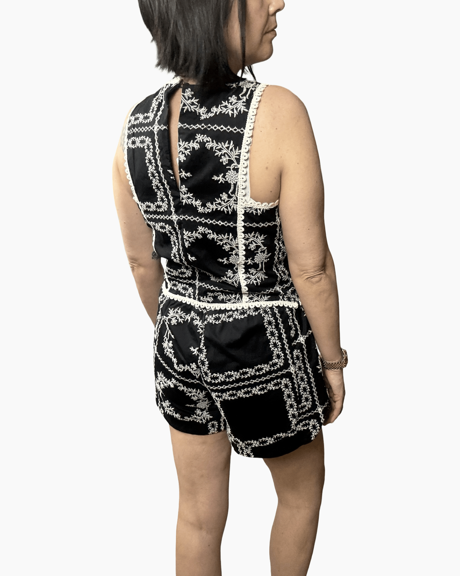 TOP RICAMATO MOTEL - XE BLU ABBIGLIAMENTO