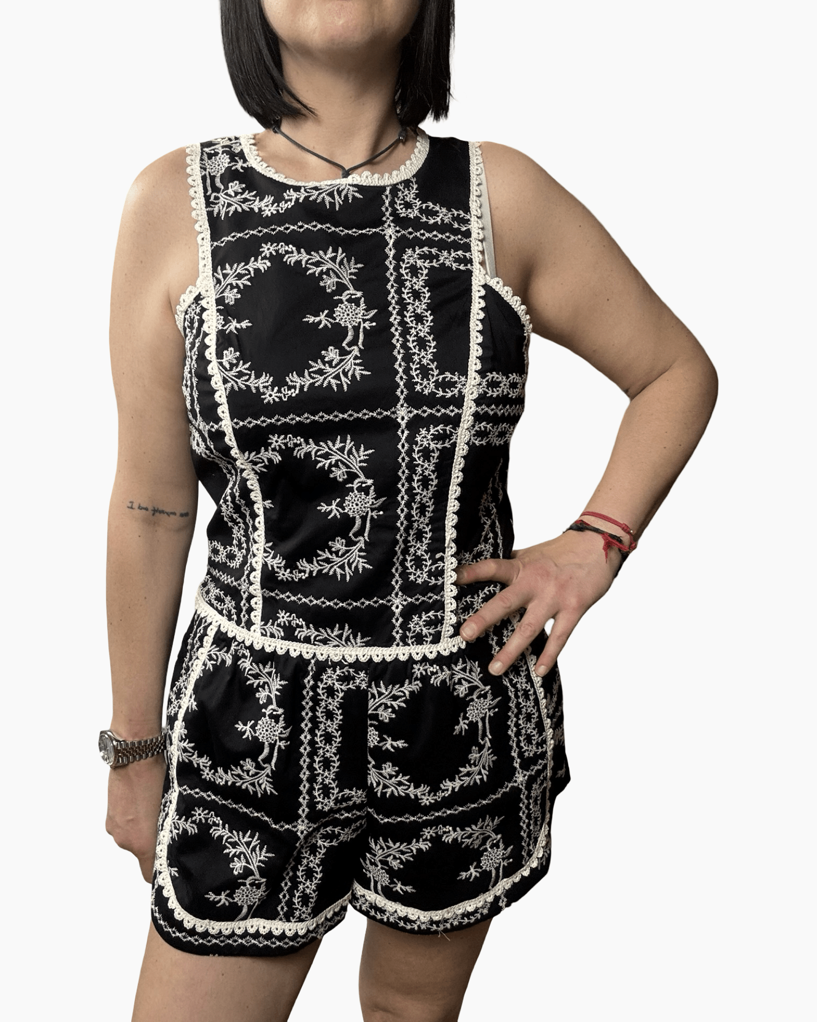 TOP RICAMATO MOTEL - XE BLU ABBIGLIAMENTO
